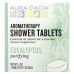 Aura Cacia, Ароматерапевтические таблетки для душа, очищающий эвкалипт, 3 таблетки по 1 унции