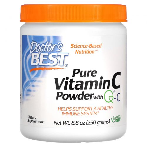 Doctor's Best, Порошкообразный витамин С (Best Vitamin C Powder), 8,8 унций (250 г)