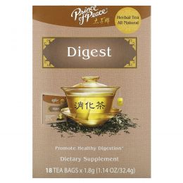 Prince of Peace, Herbal Tea, Digest, 18 чайных пакетиков, 32,4 г (1,14 унции)