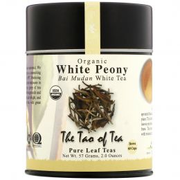 The Tao of Tea, Organic Bai Mudan, белый чай, белый пион, 57 г (2 унции)