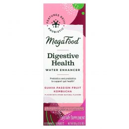 MegaFood, Digestive Health, Water Enhancer, чайный гриб из гуавы и маракуйи, 10 пакетиков по 6 г (0,21 унции)