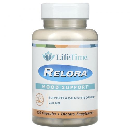 LifeTime Vitamins, Relora, поддержка настроения, 250 мг, 120 капсул