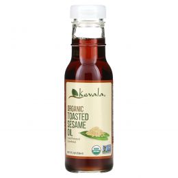 Kevala, Органическое темное кунжутное масло, 8 жидких унций (236 мл)