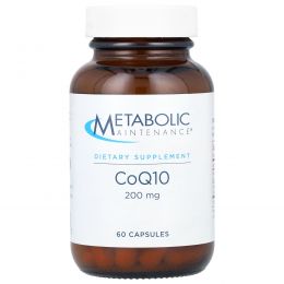 Metabolic Maintenance, коэнзимQ10, 200 мг, 60 капсул