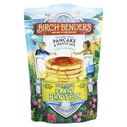 Birch Benders, Смесь для блинов и вафель, растительный белок, 397 г (14 унций)