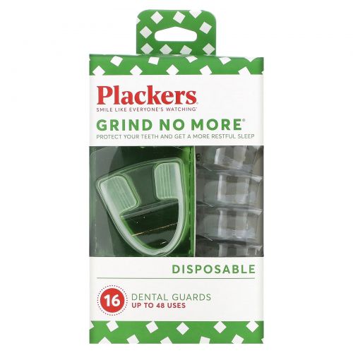 Plackers, Grind No More, одноразовые капы, 16 шт.