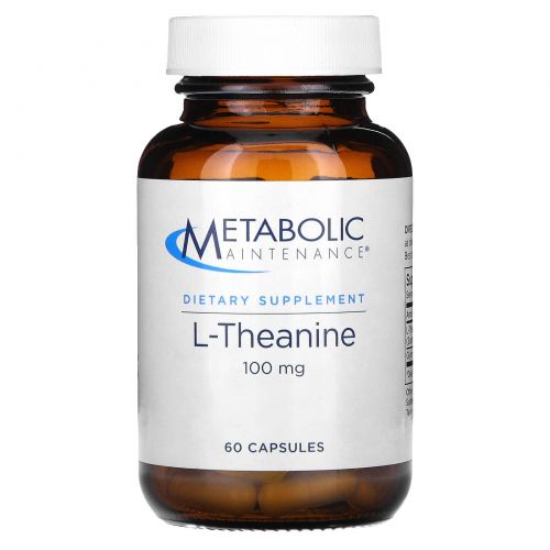 Metabolic Maintenance, L-теанин, 100 мг, 60 капсул
