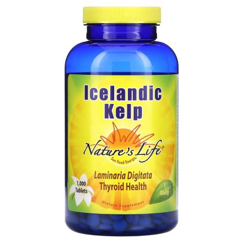 Nature's Life, Icelandic Kelp, 1,000 Tablets