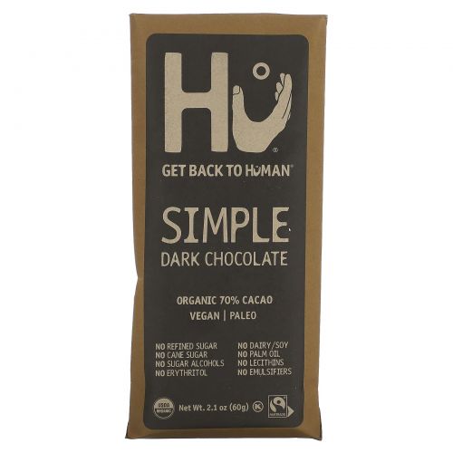 Hu, Simple, Dark Chocolate, 2.1 oz (60 g)