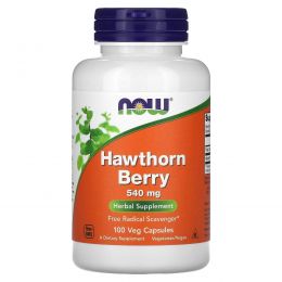 Now Foods, Hawthorn Berry, 540 mg, 100 Capsules