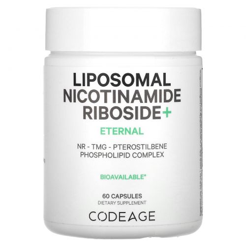 Codeage, Liposomal, никотинамид рибозид +, 60 капсул