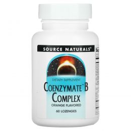 Source Naturals, Комплекс с коферментом B, таблетки под язык с апельсиновым вкусом, 60 таблеток