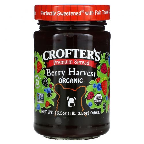 Crofter's Organic, Organic Premium Spread, ягодный сбор, 468 г (16,5 унции)