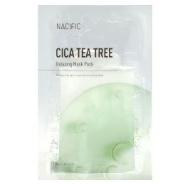 Nacific, Расслабляющая маска для лица Cica Tea Tree, 1 листовая маска, 30 г (1,05 унции)