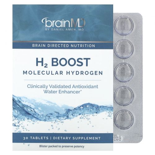 BrainMD, H2 Boost, молекулярный водород, 30 таблеток