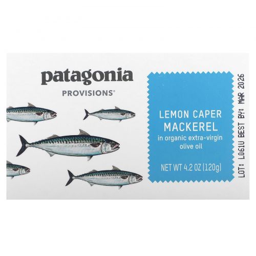 Patagonia Provisions, Лимонная скумбрия, 120 г (4,2 унции)