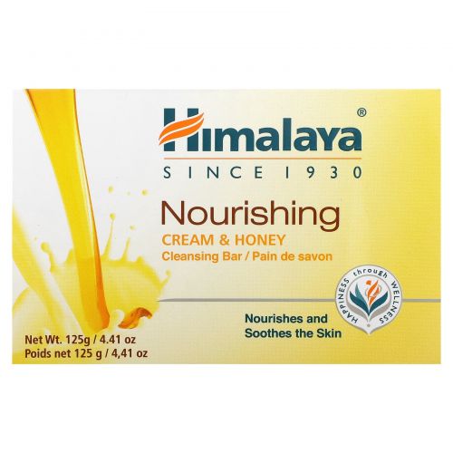 Himalaya, Nourishing Cleansing Bar, Cream & Honey, 4.41 oz (125 g)