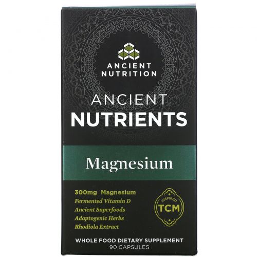 Dr. Axe / Ancient Nutrition, Ancient Nutrients, Magnesium, 300 mg, 90 Capsules