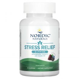 Nordic Naturals, Жевательные таблетки для снятия стресса, ягодное ассорти, 40 жевательных таблеток