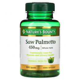 Nature's Bounty, Saw Palmetto, 450 mg, 100 Capsules