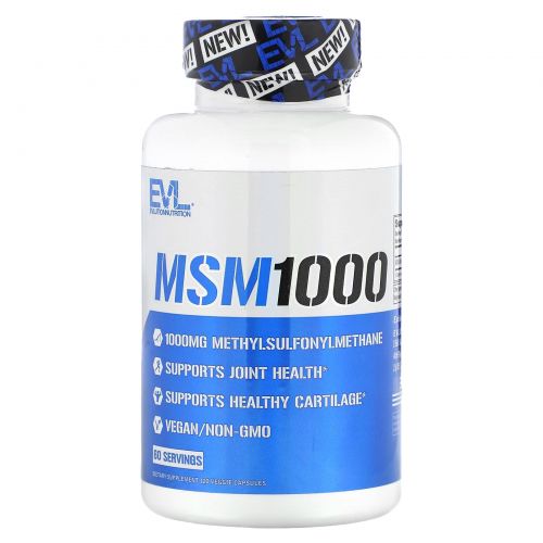 EVLution Nutrition, MSM 1000, 120 Veggie Capsules