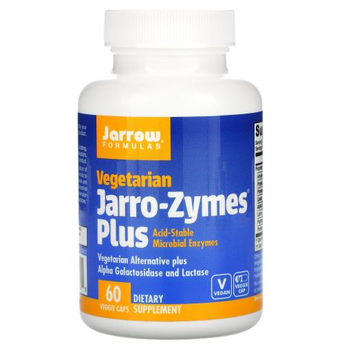 Jarrow Formulas, Jarro-Zymes Plus, вегетарианский, 60 капсул