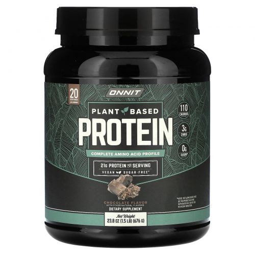 Onnit, Растительный протеин, шоколад, 676 г (1,5 фунта)