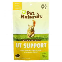 Pet Naturals of Vermont, УТ-поддержка с клюквой и D-маннозой, для кошек, 60 жевательных таблеток, 2,65 унции (75 г)