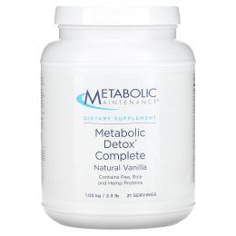 Metabolic Maintenance, Metabolic Detox, комплекс для детоксикации, натуральная ваниль, 1,05 кг (2,3 фунта)