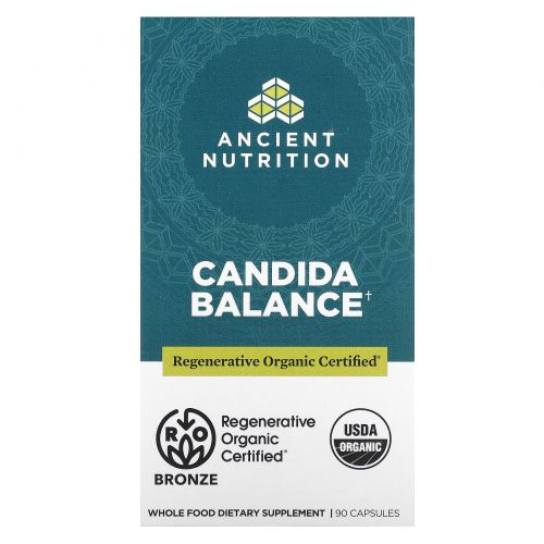 Ancient Nutrition, Candida Balance, 90 капсул