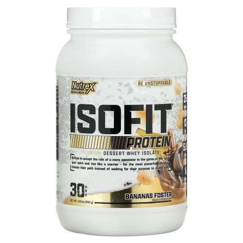 Nutrex Research, Isofit, Banana Foster, 990 г (2,2 фунта)