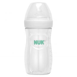 NUK, Simply Natural, для груди и флакона с безопасной температурой, для детей от 1 месяца, со средней текучестью, 270 мл (9 унций)