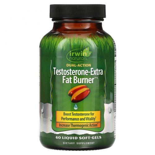 Irwin Naturals, Testosterone-Extra Fat Burner, 60 мягких таблеток