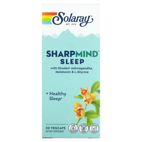 Solaray, SharpMind Sleep`` 30 растительных капсул