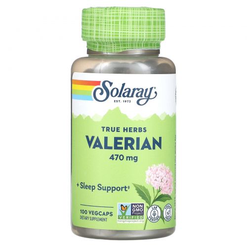 Solaray, Valerian, 100 VegCaps