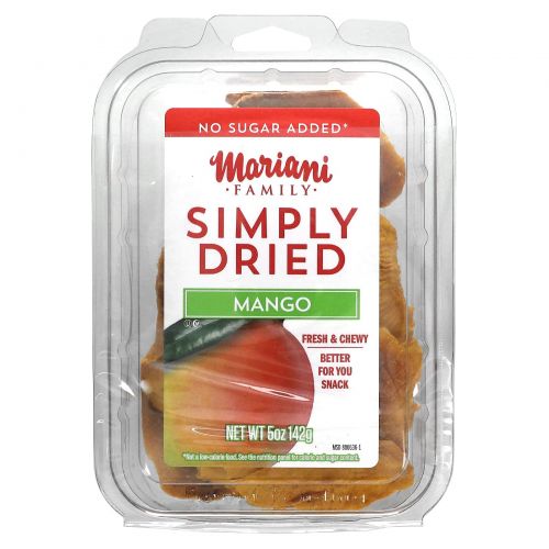 Mariani Dried Fruit, Family, Simply Dried, Mango, 5 oz ( 142 g)