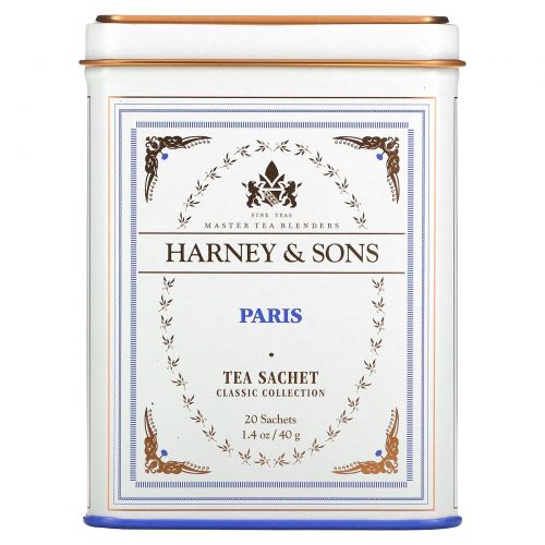 Harney & Sons, Парижский чай, 20 пакетиков, 1.4 унций (40 г)