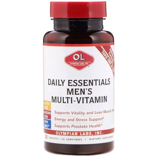 Olympian Labs Inc., Daily Essentials Men's Multi-Vitamin, 30 Tablets