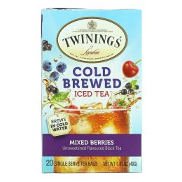 Twinings, Холодный чай, ягодная смесь, 20 чайных пакетиков, 40 г (1,14 oz)