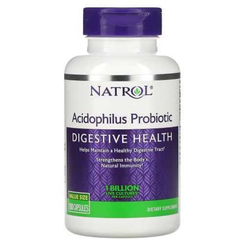 Natrol, Ацидофилус, 150 капсул