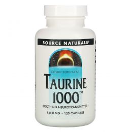 Source Naturals, Taurine 1000, 1,000 мг, 120 капсул