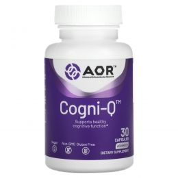 Advanced Orthomolecular Research AOR, Cogni-Q, 30 Vegetarian Capsules