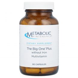 Metabolic Maintenance, The Big One Plus, мультивитамины без железа, 90 капсул