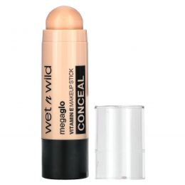 wet n wild, MegaGlo, стик для макияжа с витамином Е, консилер, оттенок 808 нюдовый, 6 г (0,21 унции)