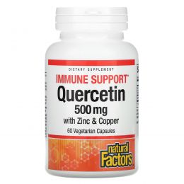 Natural Factors, Immune Support, Quercetin, 500 mg, 60 Vegetarian Capsules