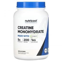 Nutricost, Performance, моногидрат креатина, без добавок, 1 кг (35,3 унции)