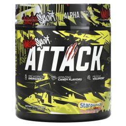 MuscleSport, Attack, перед тренировкой, Starpunch, 250 г (8,8 унции)