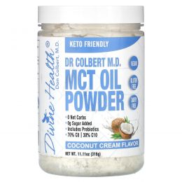 Divine Health, доктора медицины Кольбера порошок из масла MCT, кокосовый крем, 315 г (11,11 унции)