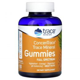 Trace Minerals Research, ConcenTrace, Gummies, Natural Pineapple, 90 Gummies