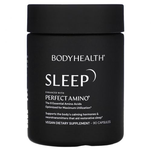 BodyHealth, Sleep, улучшенный с помощью Perfect Amino, 90 капсул